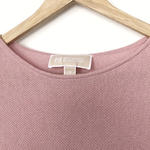 Michael Kors Knit Pink Batwing Sweater Dress - Picture 3 of 4